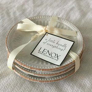 NEW Lenox 3 Set Little Plates French Perle